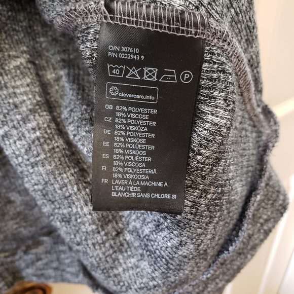 Slouchy oversized hooded open cardigan - Picture 3 of 3